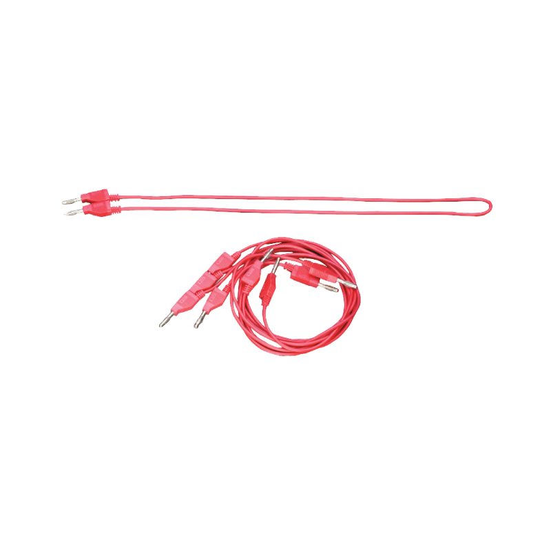 Cable con conector tipo banana rojo