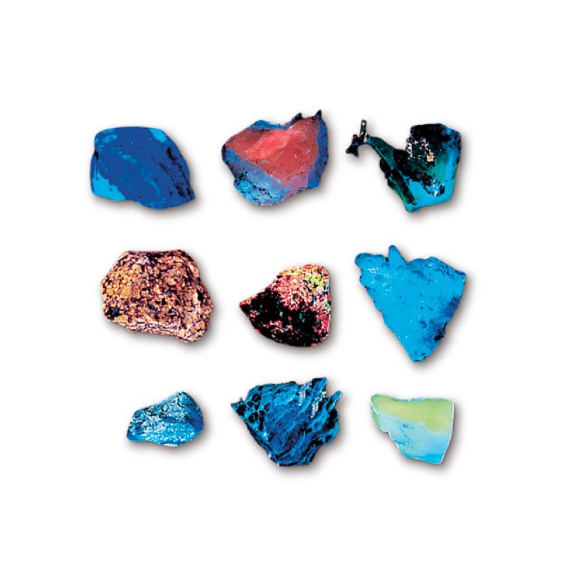 Colección de minerales fluorescentes de onda larga (GEO2315)