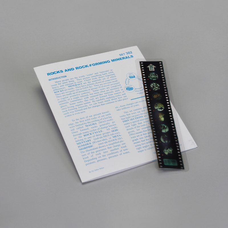 Lecciones de Microslide® sobre rocas y minerales formadores de rocas (489912A)